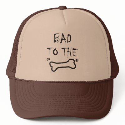 Bad To The "Bone"-Cap Mesh Hat by ctek101