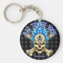 Bad to the Bone Keychains