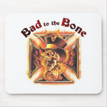 Bad to the bone mouse mat