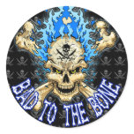 Bad to the Bone Skull stickers