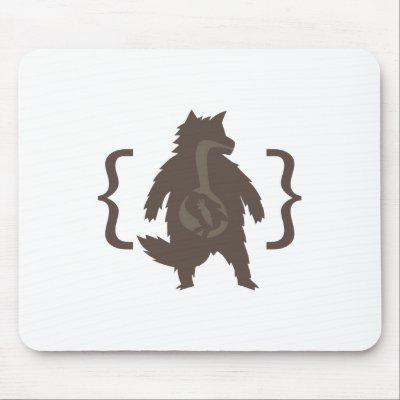 Bad Wolf Mousepad by PencilPlus