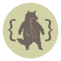 Bad Wolf Round Stickers
