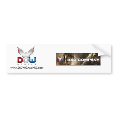 BadCompany, logoDOWteam, www.DOWGAMING.com Bumper Sticker by j3ortiz