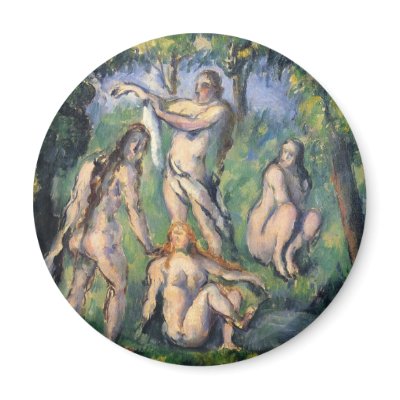 Badende - 1880 refrigerator magnets by Goozhi