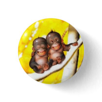 badge bébés orang-outan rigolo