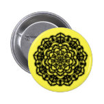 Badge fleurs jaune remastered