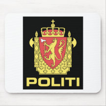 Badge the Norwegian Police Service, Norway Mouse Pad