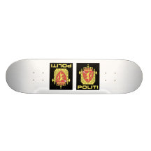 Badge the Norwegian Police Service, Norway Skateboard