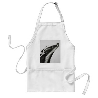 Badger Apron by kthomaswildlifeart