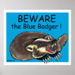Badger_BLUE posters