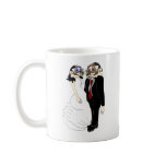 Badger Bride and Groom Coffee Mugs