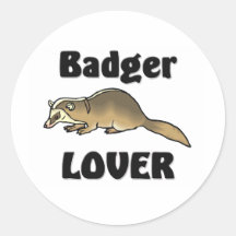 Badger Lover Stickers