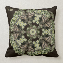 Badger on Primrose Bank Kaleidoscope Pillows