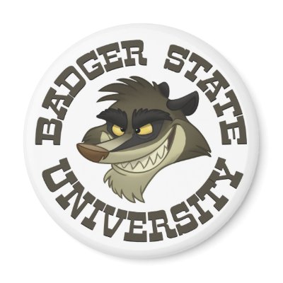 “Badger State University” Magnet by stlewis75