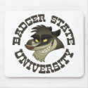 “Badger State University” Mouse Pad mousepads