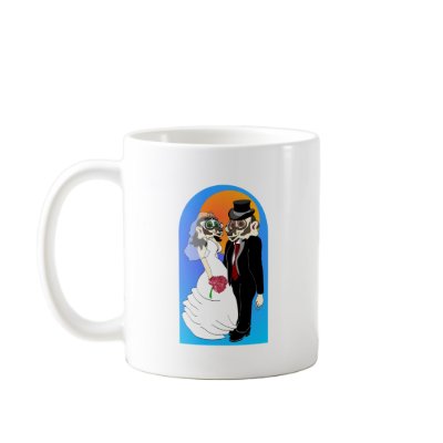Badger Wedding Coffee Mug by graphxpro