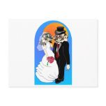 Badger Wedding Post Card