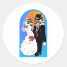 Badger Wedding Sticker