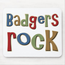 Badgers Rock Mouse Mats