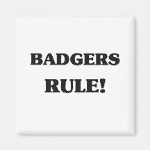 Badgers Rule Refrigerator Magnet
