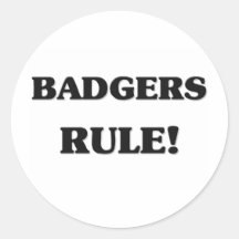 Badgers Rule Sticker
