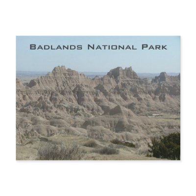 Badlands National Park Postcard by ribizlifozelek