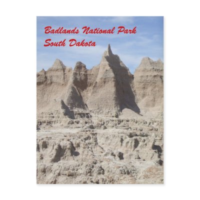 Badlands Post Card by ribizlifozelek