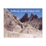 Badlands South Dakota 1962 Retro Postcard
