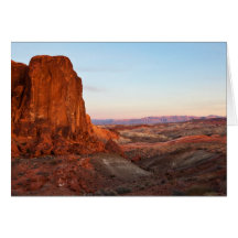 Badlands Sundown Greeting Card