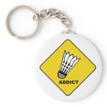 Badminton Addict Key Chain