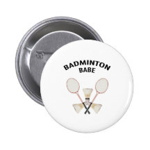 Badminton Babe Pins