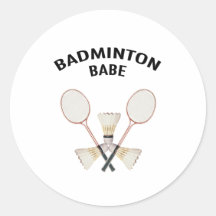 Badminton Babe Sticker