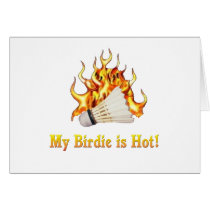 Badminton Birdie is Hot Cards