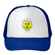 Badminton Bowtie Smiley Mesh Hats