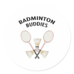Badminton Buddies Stickers