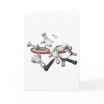 Badminton Greeting Card