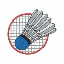 Badminton Logo embroidered shirts