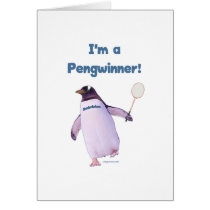 Badminton Penguin cards
