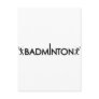 badminton player text icon postcard
