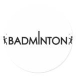 badminton player text icon stickers