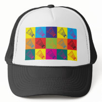 Badminton Pop Art Hats