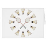 Badminton Rackets Greeting Card