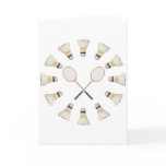 Badminton Rackets Greeting Card