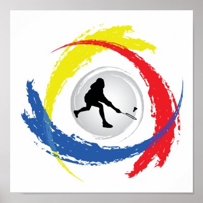 Badminton Tricolor Emblem by TheArtOfPamela