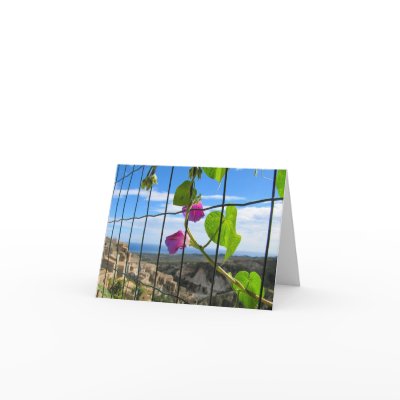 Badolato Morning Glory Blank Notecard by michfab
