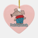badonkadonk elephant butt cartoon christmas ornaments