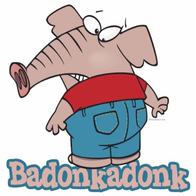 badonkadonk elephant butt cartoon photo cutout by tooni_dooni