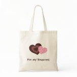 Bag: Chocolate and pink retro hearts