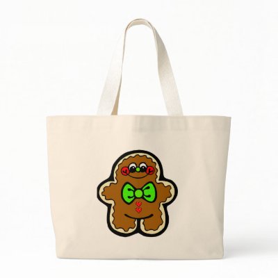 Bag - Gingerbread Man by pawtraitart