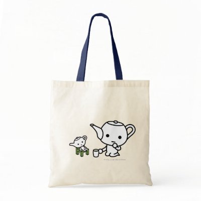 Bag - GreenTea with a stuffed GreenTea by HIBARI